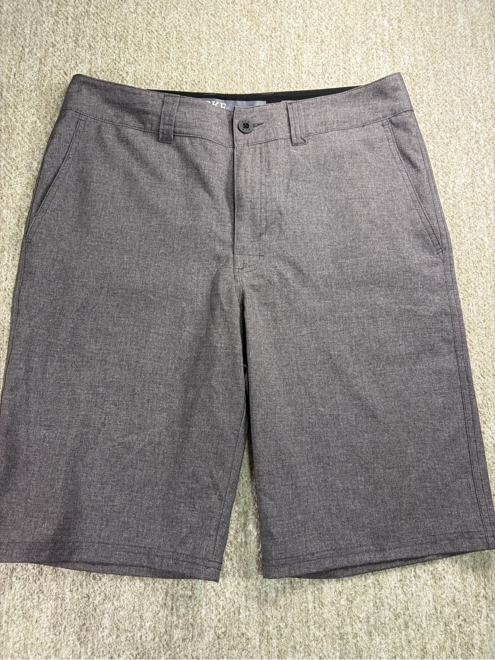BKE Men's Charcoal Heather Athletic fit  Shorts